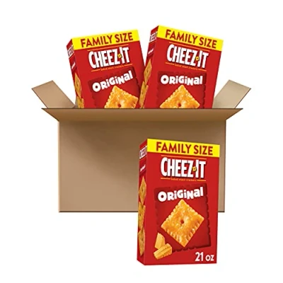 Abbildung von Cheez It Baked Snack Crackers, Original, 21 Ounce Boxes (Pack of 3) by