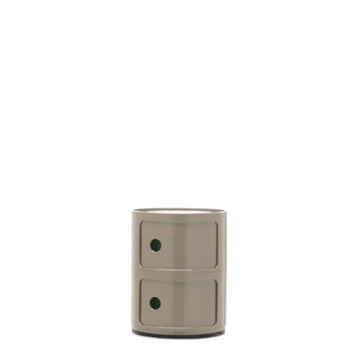 Abbildung von Kartell Componibili 2 Beistelltisch Dove Gray