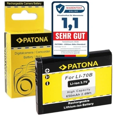 Abbildung von PATONA Akku Ersatz für Olympus Li 70b Batterie Kompatibel mit FE 4020 4040 5040 X 940 D 700 705 710 715 VG 110 120 130 140 150 160