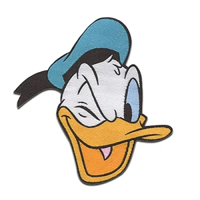 Abbildung von Disney Aufnäher Bügelbild, Aufbügler, Applikationen, Patches, Flicken, zum aufbügeln, Polyester, Mickey Mouse Donald Duck Größe: 0 x cm