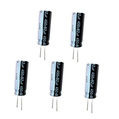 Abbildung von MagiDeal 5 Stücke 450 V 82uf Aluminium Elektrolyt Kondensatoren Sortiment Kit 40x16mm