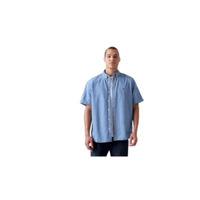 Abbildung von Levi&#039;s Herren Ss Authentic Hemd mit Button Down Kragen, Bright White, Medium