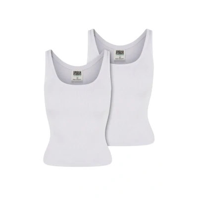 Abbildung von Urban Classics 2PACK Top, Damen, Größe: XXL, white