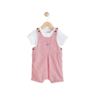 Abbildung von Next Body &amp; Hose Baby Latzhose aus Webmaterial und Bodysuit im Set (2 tlg)