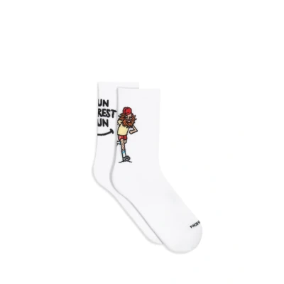 Abbildung von Pacific and Co Forest RUN Unisex Performance Socken, Größe: 37 41, White