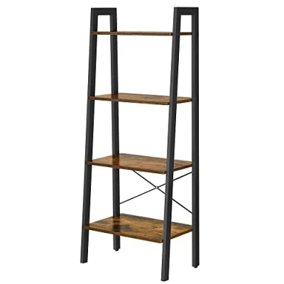 Abbildung von VASAGLE Standregal, Bücherregal, Leiterregal, mit 4/5 Ebenen, H:137,5/172cm