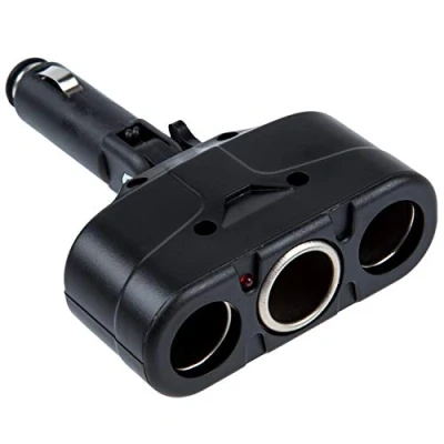 Abbildung von Peowuieu Dreifach Steckdose KFZ Zigarettenanzuender Auto Verteiler LED Adapter