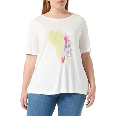 Abbildung von s.Oliver Black Label Tshirt print, Damen, Größe: 38, Cream placed print