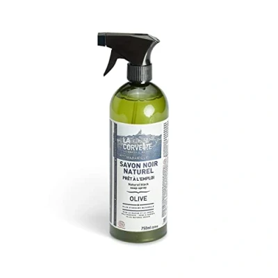 Abbildung von La Corvette schwarze Flüssigseife, ökologisch, Oliven Spray, Ecocert, 750 ml
