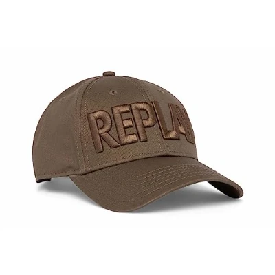 Abbildung von Replay Unisex Baseball Cap mit Logo, Pale Grey Brown 081 (Braun), Onesize