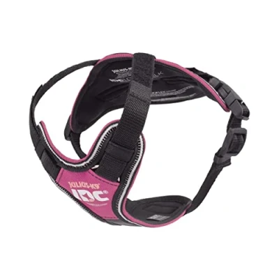 Abbildung von Julius K9 Hunde Geschirr Gepolstertes Hundegeschirr IDC Longwalk pink/grau
