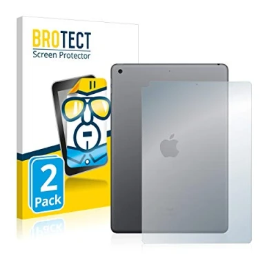 Abbildung von BROTECT (2 Stück Schutzfolie für Apple iPad 10.2&quot; WiFi 2020 (Rückseite, 8. Gen.) Displayschutz Folie Ultra Klar
