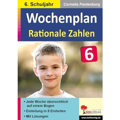 Abbildung von Wochenplan Rationale Zahlen / Klasse 6: Jede Woche übersichtlich auf einem Bogen! (6. Schuljahr)
