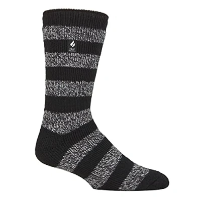 Abbildung von HEAT HOLDERS Herren Winter Extra Warm Thermosocken für Geschenk Innenfleece Socken (39 45, Schwarz/Dunkelgrau (Palmero))