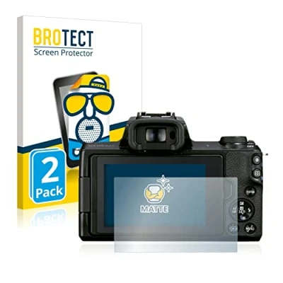 Abbildung von BROTECT Entspiegelungs Schutzfolie für Canon EOS M50 Mark II (2 Stück) Matte Displayschutz Folie, Anti Reflex, Fingerprint