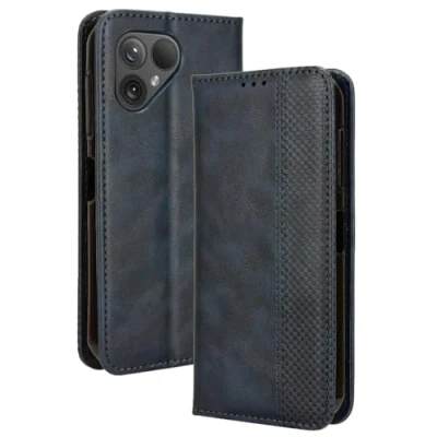 Abbildung von COMAKU Multifunktionale Fairphone 5 Hülle, Geldbeutel Handyhülle mit eingebauten Kartenfächern Blau