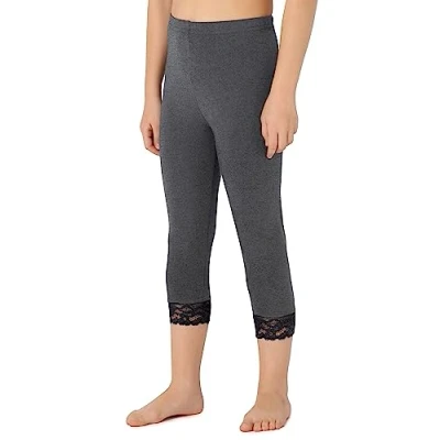 Abbildung von Merry Style Mädchen 3/4 Leggings MS10 293(Dunkelmelange,134 cm)