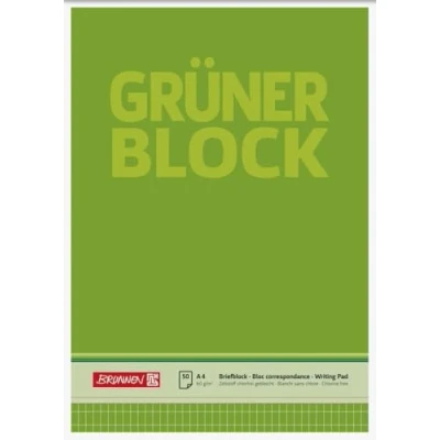 Abbildung von Brunnen 10 x Briefblock Der grüne Block A4 60g/qm rautiert 50 Blatt
