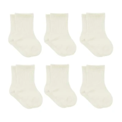 Abbildung von bistyle Baumwolle 6 Paar Baby Socken für Neugeborene Säugling 0 3 Monate bis 2 Jahre Babysocken Jungen Mädchen Kleinkind (DE/NL/SE/PL, Alter, Monate, 12 EcruEcru)
