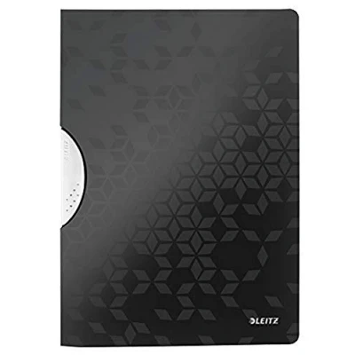 Abbildung von Leitz WOW ColorClip Hefter für 30 Blatt, A4, Kunststoff, Schwarz, WOW, 41850095