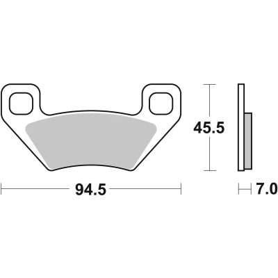 Abbildung von TRW Sinter Offroad MCB773SI Bremsbelagsatz