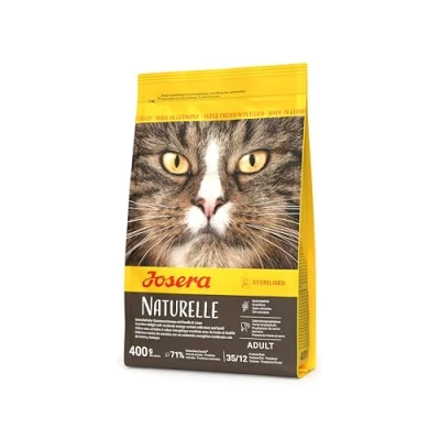 Abbildung von JOSERA Naturelle (1 x 400 g) Adult Premium Trockenfutter für ausgewachsene sterilisierte (Indoor) Katzen Forelle &amp; Linse moderater Fettgehalt getreidefrei Katzenfutter 1er Pack