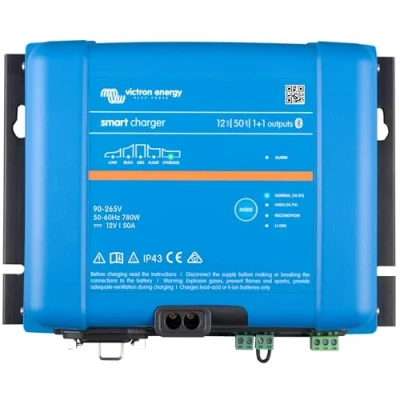 Abbildung von Victron Energy Smart IP43 12 Volt 50 Amp 230V (1+1) Output Batterie Ladegerät, Bluetooth