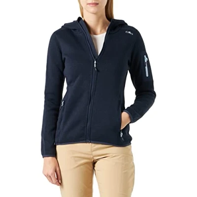 Abbildung von CMP FIX HOOD Fleecejacke, Damen, Größe: 36, Blue/cristall blue