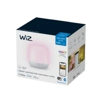 Abbildung von WiZ Tunable White and Color Hero Tischleuchte (620 lm), LED Leuchte mit 16 Mio. Farben oder warm bis kaltweißem dimmbarem Licht, smarte Lichtsteuerung über WLAN per Tap Funktion Stimme/App, weiß