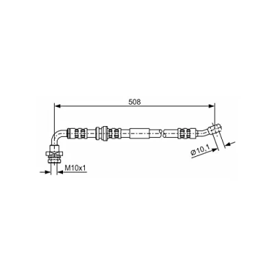 Abbildung von BOSCH 1 987 476 932 Bremsschläuche 500 M10x1 SUZUKI: Jimny SUV