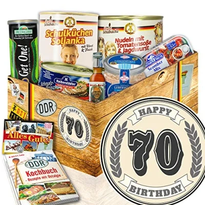 Abbildung von 70. Geburtstagsgeschenke 70 Geburtstag Geschenke lustig DDR Paket