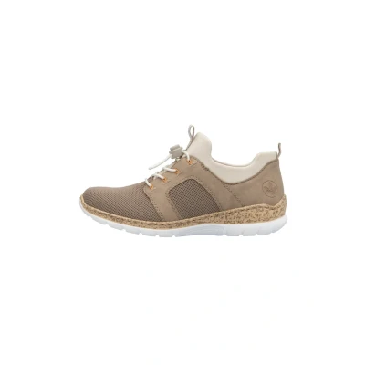 Abbildung von Rieker Slip On Sneaker, Schlupfschuh, Halbschuh, Slipper, Freizeitschuh mit Elastikeinstieg