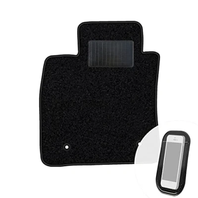 Abbildung von moto MOLTICO Fahrer Fußmatte Auto Velours Fahrerseite Autoteppiche Schwarz Fahrermatte 1 teilig passend für Renault Clio IV 2012 2020