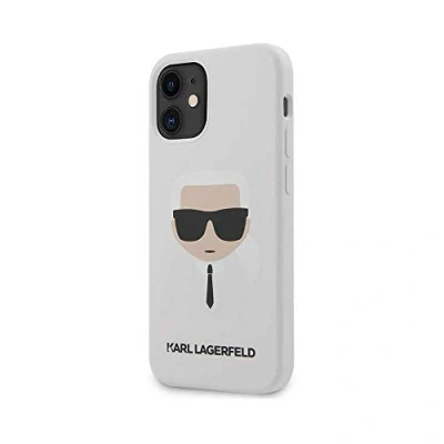 Abbildung von Karl Lagerfeld KLHCP12SSLKHWH Hülle für iPhone 12 Mini 5,4&quot; weiß hardcase Silicone Karl`s Head