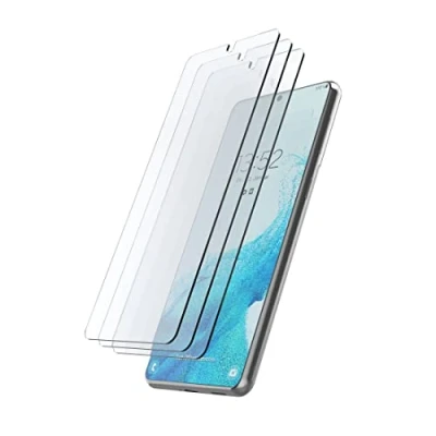 Abbildung von Hama Schutzglas für Samsung Galaxy S23, 3 St. (Galaxy S23 Panzerglas m. 9H Härte kratzfest, stoßfest, gehärtetes Sicherheitsglas Schutzklasse 7, Displayglas + Montagehilfe) transparent