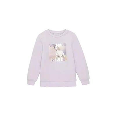 Abbildung von TOM Tailor MIT Artwork Sweatshirt für Kinder, Größe: 92/98, Lilac sky