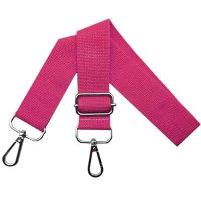Abbildung von Taschengurte zum Wechseln Schultergurt Tasche Taschengurt Verstellbar Breit 3.8cm mit Silber Karabiner, Tragegurt für Handtaschen Damen Taschenband, Umhängegurt Taschen, Rose, Q11
