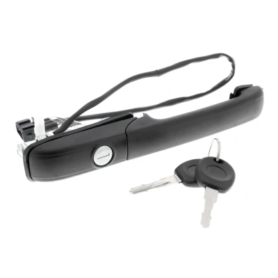Abbildung von VAICO V10 6185 Türgriff vorne links mit Schlüssel, Schließzylinder schwarz EXPERT KITS + VOLKSWAGEN: Passat B3/B4 Variant, Limousine