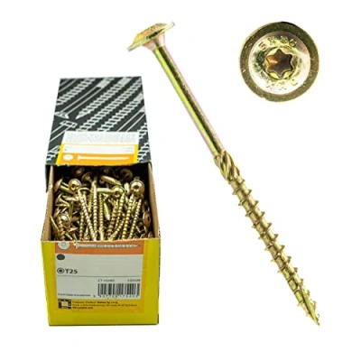 Abbildung von Domax Schraube Tischlerschrauben mit Tellerkopf TORX Zink galvanisiert, (200 St)
