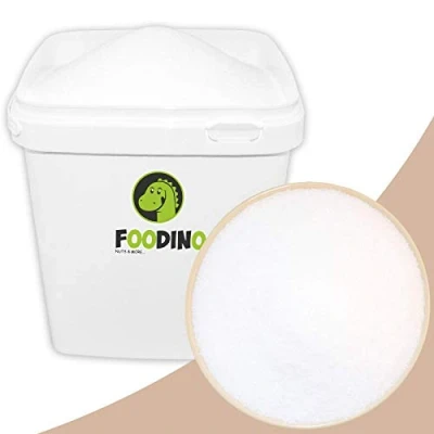 Abbildung von Erythrit Erythritol im Eimer Zuckerersatz Süßstoff kalorienfrei ohne Gentechnik natürliche Zuckeralternative leicht löslich 5kg zahnfreundlich 70% Süßkraft von Zucker Diabetiker geeignet Foodino