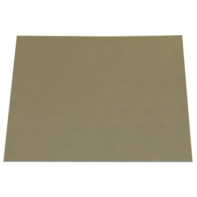 Abbildung von KAISH 25 x 20 cm selbstklebende Kratzplatte für Akustikgitarre, Plektrumschutz, Material Blatt, 10 Farben erhältlich. farblos