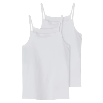 Abbildung von Name it Nkfstrap 2 PACK Unterhemd/shirt für Kinder, Größe: 146/152, White