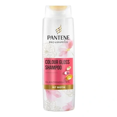 Abbildung von Pantene Pro V Colour Gloss Shampoo mit Biotin 250ml für Gefärbtes Haar Glanzmineralien. Hilft, Farbschäden zu Reparieren, Spiegelglänzendes Bereits nach der Ersten Anwendung