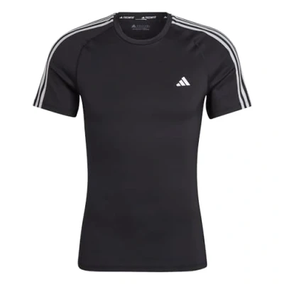 Abbildung von adidas Performance Techfit 3STRIPES Tshirt print, Herren, Größe: MxStandard, Black