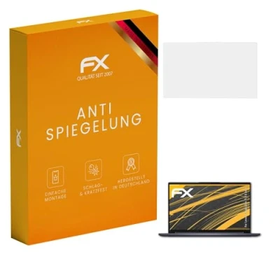 Abbildung von atFoliX Panzerfolie kompatibel mit Lenovo Yoga Slim 7i 15 inch Schutzfolie, entspiegelnde und stoßdämpfende FX Folie (2X)