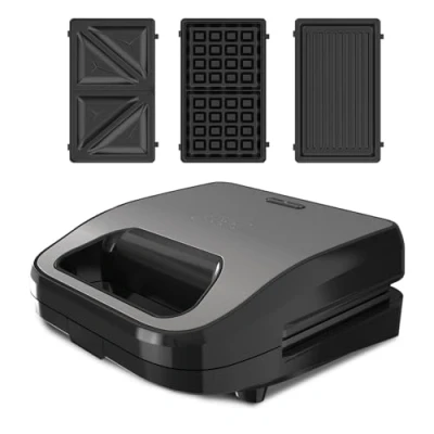 Abbildung von Black + Decker 3 in 1 Sandwichmaker BXSA754E/ ES9680170B, 750 W