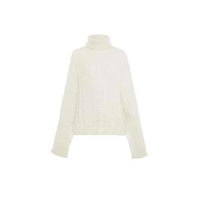 Abbildung von myMo Strickpullover Wollweiss, Damen, Größe: M/L, Wollweiss