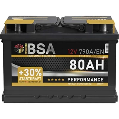 Abbildung von Autobatterie 80Ah Starterbatterie Batterie ersetzt 74Ah 75Ah 77Ah