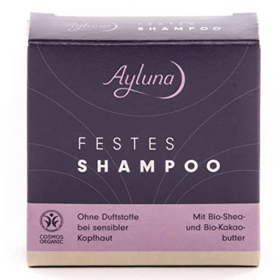 Abbildung von Ayluna Festes Shampoo Sensitiv, wascht und pflegt einfach ph hautneutral wie ein herkömmliches Shampoo, wird dein Haar sanft von Schmutz befreit die Haarwäsche zum wohltuenden Ritual, 1x 60g