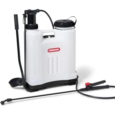 Abbildung von Oregon Rückenspritze/Druckspritze/Gartenspritze/Unkrautvernichter/Sprühgerät, mit Lanze und 4 Verstellbaren Sprühdüsen, 16 Liter, Tragbares Gartenzubehör
